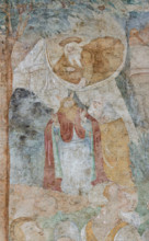 Pisa, Camposanto monumentale:
“La Verga di Aronne e il serpente di bronzo”,  affreschi di Benozzo