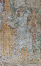 Pisa, Camposanto monumentale:
“La Verga di Aronne e il serpente di bronzo”, particolare; affreschi