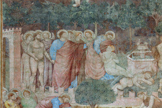 Pisa, Camposanto monumentale:
 “Storie di Adamo ed Eva”;  affreschi di Piero di Puccio, 1389/1391.