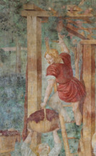 Pisa, Monumental Cemetery: 
 “Grape Harvest and Drunkenness of Noah”, frescoes by Benozzo