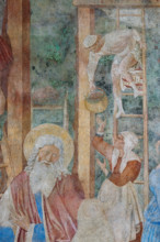 Pisa, Monumental Cemetery: 
 “Grape Harvest and Drunkenness of Noah”, frescoes by Benozzo