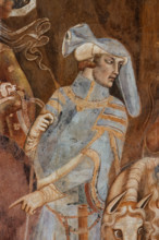 Pisa, Monumental Cemetery: "Triumph of Death," detail of the frescoes by Buonamico Buffalmacco,