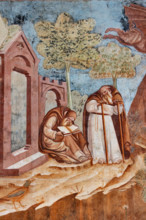 Pisa, Monumental Cemetery: "Triumph of Death," detail of the frescoes by Buonamico Buffalmacco,