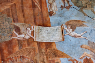 Pisa, Monumental Cemetery: "Triumph of Death," detail of the frescoes by Buonamico Buffalmacco,