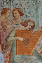 Pisa, Camposanto monumentale: ”Trionfo della Morte”, particolare degli affreschi di Buonamico