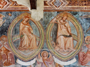 Pisa, Camposanto monumentale:
“Giudizio Universale”.  Affreschi di Buonamico Buffalmacco,