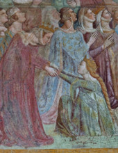 Pisa, Camposanto monumentale:
“Giudizio Universale”, particolare con un gruppo di giuste ed elette