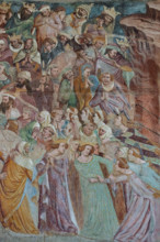 Pisa, Camposanto monumentale:
“Giudizio Universale”.  Affreschi di Buonamico Buffalmacco,