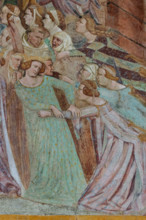 Pisa, Camposanto monumentale:
“Giudizio Universale”.  Affreschi di Buonamico Buffalmacco,