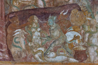 Pisa, Monumental Cemetery: “Hell”. Frescoes by Buonamico Buffalmacco, 1336/1341.
Detail with the