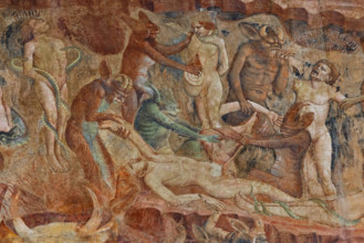 Pisa, Monumental Cemetery: “Hell”. Frescoes by Buonamico Buffalmacco, 1336/1341.
Detail with the