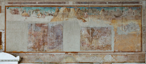 Pisa, Camposanto monumentale:
“Pazienza di Giobbe ”, affreschi di Taddeo Gaddi, 1341/1342