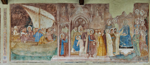 Pisa, Camposanto monumentale:
“San Ranieri in Terrasanta”, affresco di Andrea di Bonaiuto,