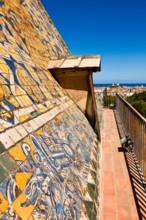 Palermo, Palazzo Reale o Palazzo dei Normanni:  Torre di Porta Nuova. In primo piano la copertura