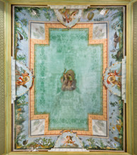 Palermo, Palazzo Reale o Palazzo dei Normanni, Appartamento Reale, Sala   degli Uccelli: veduta