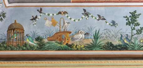 Palermo, Palazzo Reale o Palazzo dei Normanni, Appartamento Reale, Sala   degli Uccell, volta
