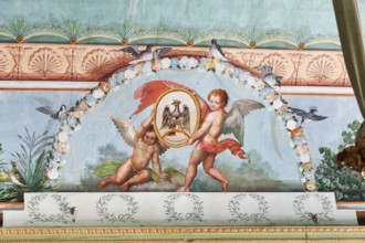 Palermo, Palazzo Reale o Palazzo dei Normanni, Appartamento Reale, Sala   degli Uccell, volta