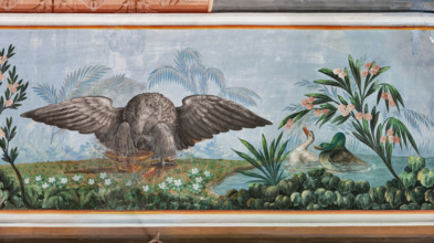 Palermo, Palazzo Reale o Palazzo dei Normanni, Appartamento Reale, Sala   degli Uccell, volta