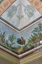 Palermo, Palazzo Reale o Palazzo dei Normanni, Appartamento Reale, Sala   degli Uccell, volta