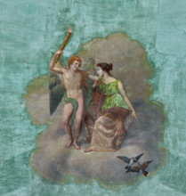 Palermo, Palazzo Reale o Palazzo dei Normanni, Appartamento Reale, Sala   degli Uccell, volta