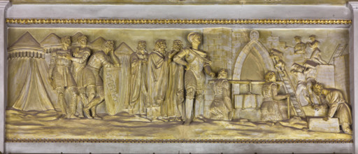 Palermo, Palazzo Reale o Palazzo dei Normanni, Appartamento Reale, Sala Gialla: decorazione a