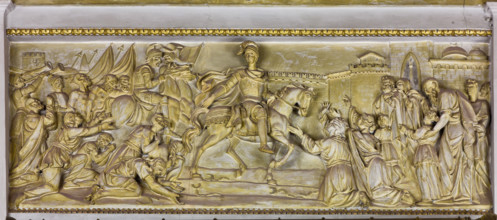 Palermo, Palazzo Reale o Palazzo dei Normanni, Appartamento Reale, Sala Gialla: decorazione a