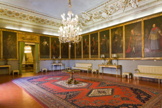 Palermo, Palazzo Reale o Palazzo dei Normanni, Appartamento Reale, Sala dei Viceré: veduta