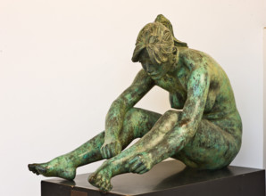 Palermo, Palazzo Reale o Palazzo dei Normanni, Cortile Maqueda: particolare di statua di nudo di