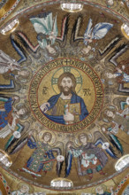 Palermo, Palazzo Reale o Palazzo dei Normanni,  Cappella Palatina (Basilica),cupola del transetto: