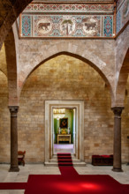 Palermo, Palazzo Reale o Palazzo dei Normanni, Torre Joharia, Sala dei Venti: veduta. Particolare