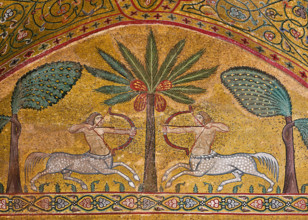 Palermo, Palazzo Reale o Palazzo dei Normanni, Torre Pisana, Sala di Re Ruggero: mosaici della sala