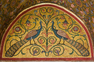 Palermo, Palazzo Reale o Palazzo dei Normanni, Torre Pisana, Sala di Re Ruggero: mosaici della sala