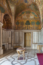 Palermo, Palazzo Reale o Palazzo dei Normanni, Torre Pisana, Sala di Re Ruggero: veduta della sala