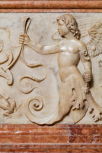 Modena, Duomo, interno, navata destra: monumento funerario dedicato a Francesco Molza; di