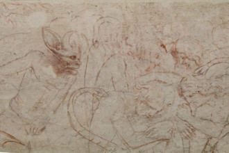 Pisa, Museo delle sinopie:
“Inferno”.  Sinopia preparatoria degli affreschi di Buonamico