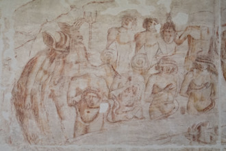 Pisa, Museo delle sinopie:
“Inferno”.  Sinopia preparatoria degli affreschi di Buonamico