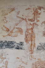 Pisa, Museo delle sinopie:  sinopia preparatoria dell’affresco “Crocifissione”, di Francesco Traini