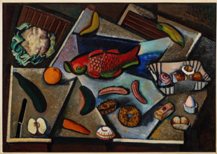 Collezione Assicoop Unipol, inv. n°  907: 
Achille Funi (1890-1972); “Natura morta”, olio su
