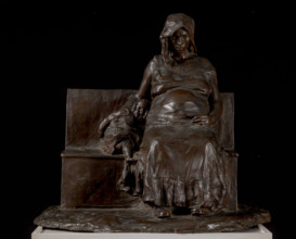 Collezione Assicoop Unipol, inv. n° 914: 
Ermenegildo Luppi (1877-1973); “Mamma con bambino”,