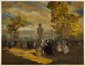Collezione Assicoop Unipol, inv. n° 964: 
Amerigo Ferrari (1889 - 1970); “Scena settecentesca in