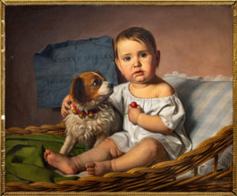 Collezione Assicoop Unipol, inv. n° 972: 
Giovanni Pagliarini (1808 - 1878); “Innocenza e Fedeltà