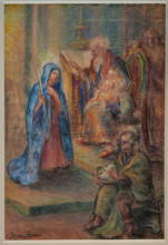 Collezione Assicoop Unipol, inv. n° 975: 
Giorgio Rossi (1892 - 1982); “Visita di Maria a