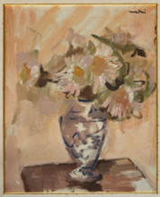 Collezione Assicoop Unipol, inv. n° 977: 
Gigi Maini (1912 - 1995); “Fiori recisi in vaso” (olio