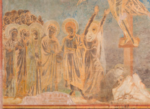 Assisi, Basilica superiore di San Francesco, transetto meridionale, parete est, Crocifissione: