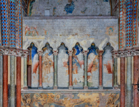 Assisi, Basilica superiore di San Francesco, transetto meridionale, parete est, registro mediano: