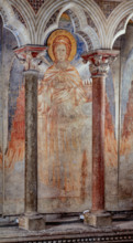 Assisi, Basilica superiore di San Francesco, transetto meridionale, parete ovest, registro mediano: