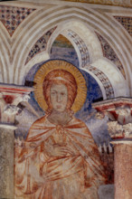 Assisi, Basilica superiore di San Francesco, transetto meridionale, parete ovest, registro mediano: