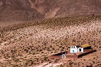 Eglise dans le désert d'Atacama, Chili et Bolivie