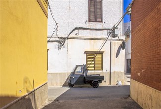 Small street in Favignana, Sicily, Italy