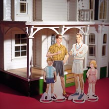 Two Dads and Kids Paper Dolls